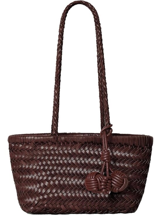Handbags - Woven Shoulder Bag for Women, Mini Hobo Purse, Cute Bucket Totes, Small Underarm